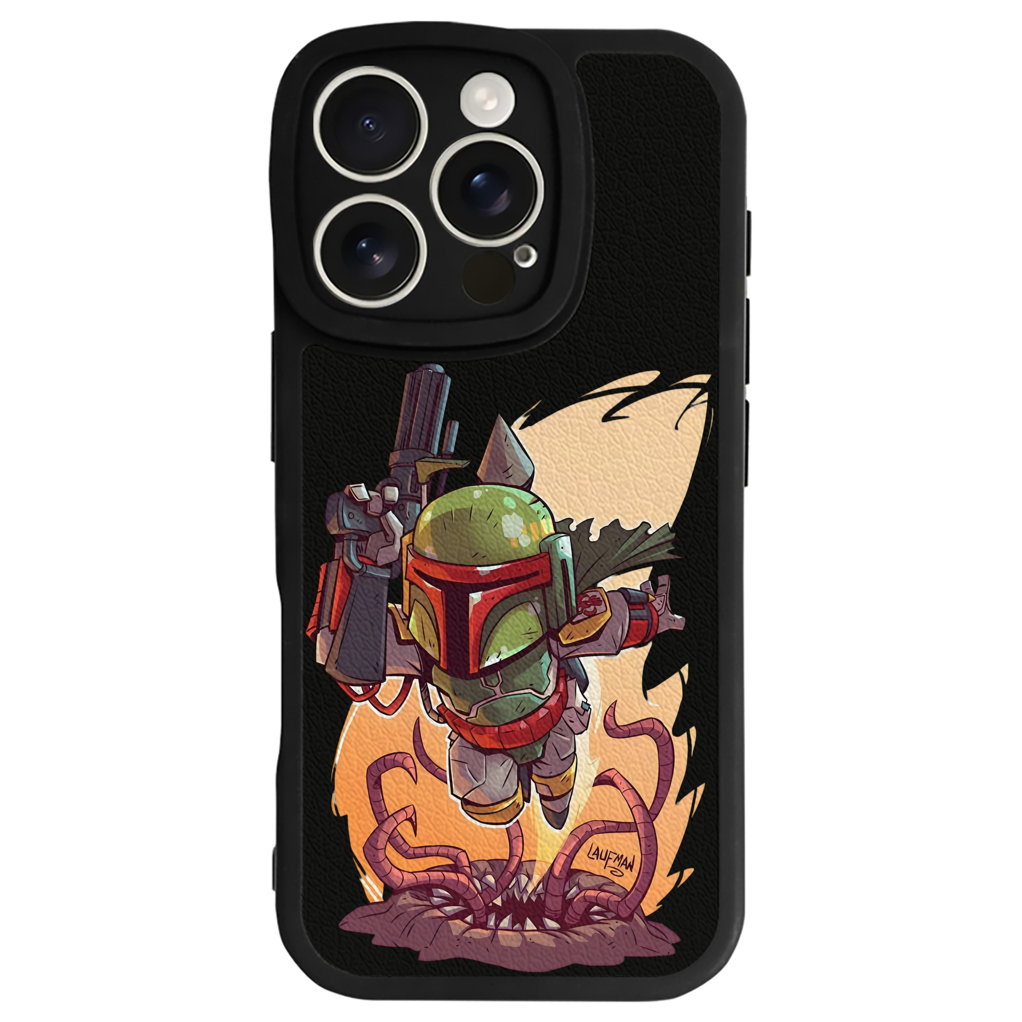 （画像用） スター・ウォーズ Star Wars 【iPhone 16シリーズ対応】シリコンスマホケース（レザー調） 材質：シリコン
